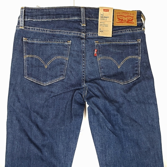 Levis Strauss Skinny Ankle Mens Youth O 25W Jeans - Picture 6 of 6